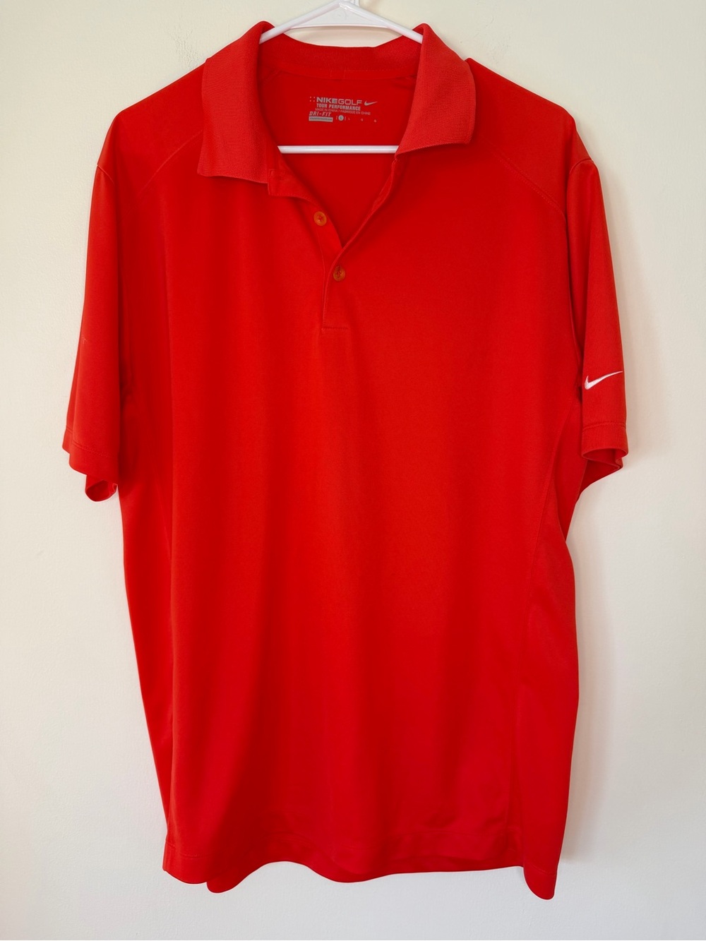 Nike golf Dri-Fit tour performance polo shirt men’s size Large short sleeve